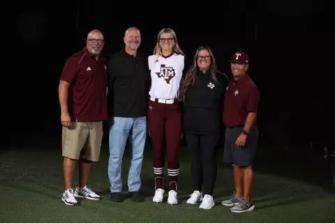 COLLEGE STATION, TX - October 06, 2023 - during softball recruiting in College Station, TX. Photo By Craig Bisacre/Texas A&M Athletics