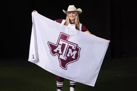 COLLEGE STATION, TX - October 27, 2023 - During recruiting visit in College Station, TX. Photo By Evan Pilat/Texas A&M Athletics
