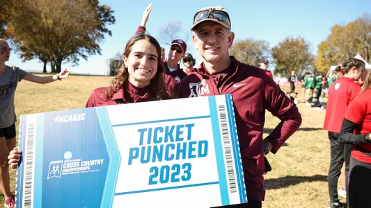 FAYETTEVILLE, AR - November 10, 2023 - during the NCAA South Central Regional Cross Country Meet at Agri Park in Fayetteville, Arkansas. Photo By Aiden Shertzer/Texas A&M Athletics