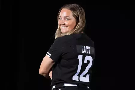 COLLEGE STATION, TX - September 28, 2023 - Paige Lott during Texas A&M Aggies Softball 12 Jersey photo day in College Station, TX. Photo By Evan Pilat/Texas A&M Athletics