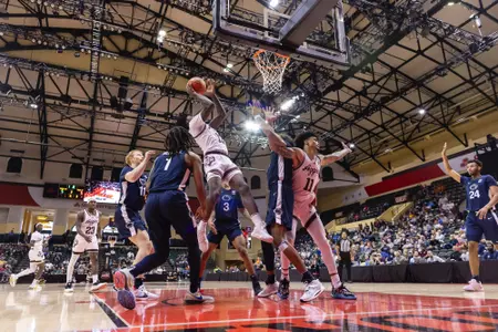 KISSIMMEE, FL - November 23, 2023 - Forward Solomon Washington #13 of the Texas A&M Aggies during the game between the Penn State Nittany Lions and the Texas A&M Aggies at State Farm Field House at ESPN Wide World of Sports Complex in Kissimmee, FL. Photo By Craig Bisacre/Texas A&M Athletics