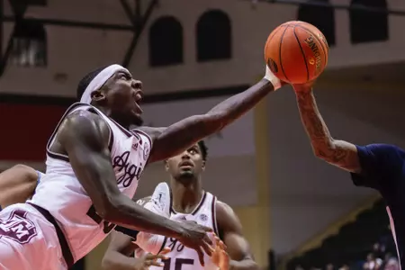 KISSIMMEE, FL - November 23, 2023 - Guard Tyrece Radford #23 of the Texas A&M Aggies during the game between the Penn State Nittany Lions and the Texas A&M Aggies at State Farm Field House at ESPN Wide World of Sports Complex in Kissimmee, FL. Photo By Craig Bisacre/Texas A&M Athletics