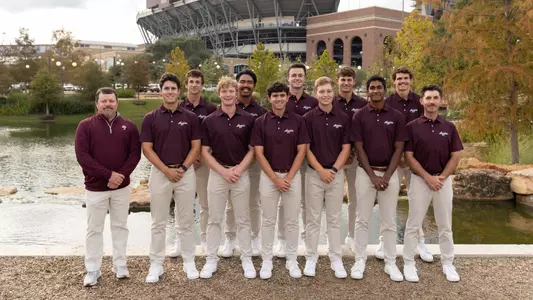 COLLEGE STATION, TX - November 06, 2023 - During Texas A&M Aggies Men's Golf team photo in College Station, TX. Photo By Evan Pilat/Texas A&M Athletics