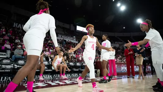 STARKVILLE, MS - February 12, 2023 - Guard Kay Kay Green #4 of the Texas A&M Aggies during the game between the Mississippi St. Bulldogs and the Texas A&M Aggies at Humphrey Coliseum in Starkville, MS. Photo By Ethan Mito/Texas A&M Athletics