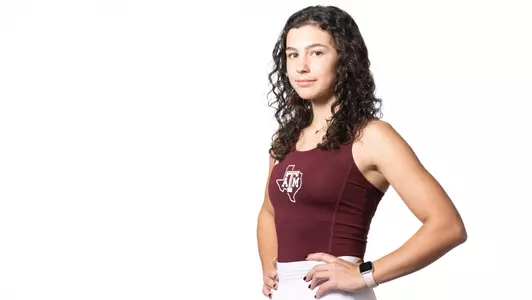 COLLEGE STATION, TX - January 10, 2023 - Mia Kupres during Texas A&M Aggies Women's Tennis photo day in College Station, TX. Photo By Craig Bisacre/Texas A&M Athletics
