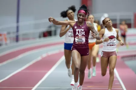 G'Auna Edwards at the Razorback Invitational