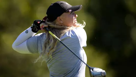 COLLEGE STATION, TX - September 20, 2022 - Hailee Cooper of the Texas A&M Aggies during the ?MO?morial Invitational golf tournament at Traditions Club in College Station, TX. Photo By Ethan Mito/Texas A&M Athletics