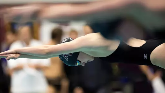 COLLEGE STATION, TX - November 04, 2022 - Jordan Buechler of the Texas A&M Aggies during the game between the TCU Horned Frogs and the Texas A&M Aggies at Rec Center Natatorium in College Station, TX. Photo By Ethan Mito/Texas A&M Athletics