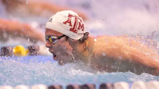 COLLEGE STATION, TX - November 17, 2022 - during the Art Adamson Invite at Rec Center Natatorium in College Station, TX. Photo By Evan Pilat/Texas A&M Athletics