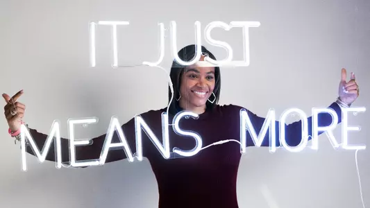 BIRMINGHAM, AL - October 18, 2022 - Head Coach Joni Taylor of the Texas A&M Aggies during SEC Women?s Basketball Media Day at the Grand Bohemian Hotel in Birmingham, Alabama. Photo By Ethan Mito/Texas A&M Athletics