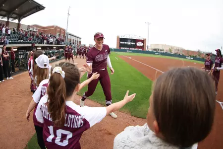 COLLEGE STATION, TX - March 29, 2023 - Pitcher Shaylee Ackerman #10 of the Texas A&M Aggies during the game between the Incarnate Word Cardinals and the Texas A&M Aggies at Davis Diamond in College Station, TX. Photo By Evan Pilat/Texas A&M Athletics