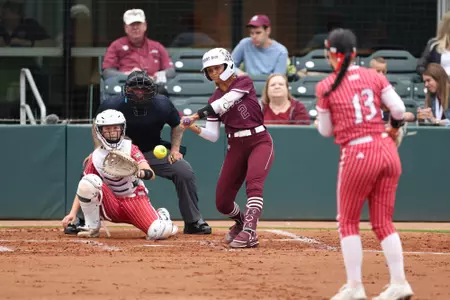 COLLEGE STATION, TX - March 29, 2023 - Infielder Rylen Wiggins #2 of the Texas A&M Aggies during the game between the Incarnate Word Cardinals and the Texas A&M Aggies at Davis Diamond in College Station, TX. Photo By Evan Pilat/Texas A&M Athletics