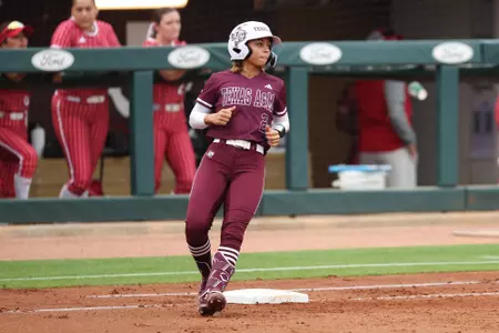 COLLEGE STATION, TX - March 29, 2023 - Infielder Rylen Wiggins #2 of the Texas A&M Aggies during the game between the Incarnate Word Cardinals and the Texas A&M Aggies at Davis Diamond in College Station, TX. Photo By Evan Pilat/Texas A&M Athletics