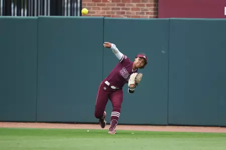 COLLEGE STATION, TX - March 29, 2023 - Outfielder Keely Williams #18 of the Texas A&M Aggies during the game between the Incarnate Word Cardinals and the Texas A&M Aggies at Davis Diamond in College Station, TX. Photo By Evan Pilat/Texas A&M Athletics