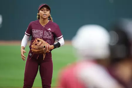 COLLEGE STATION, TX - March 29, 2023 - Infielder Rylen Wiggins #2 of the Texas A&M Aggies during the game between the Incarnate Word Cardinals and the Texas A&M Aggies at Davis Diamond in College Station, TX. Photo By Evan Pilat/Texas A&M Athletics