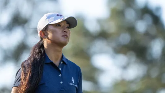 Jennie Park of the United States looks down the No.12 fairway during round one of the Augusta National Women's Amateur at Champions Retreat Golf Club, Wednesday, March 29, 2023.