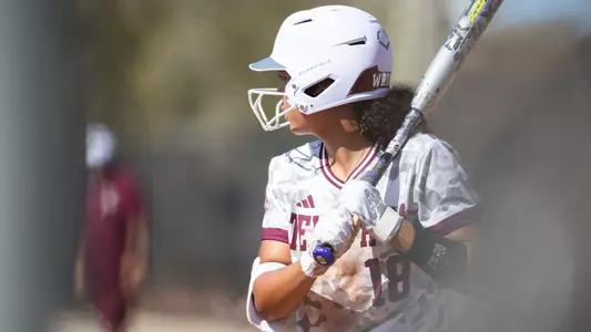COLLEGE STATION, TX - February 17, 2023 - Outfielder Keely Williams #18 of the Texas A&M Aggies during the game between the Arizona Wildcats and the Texas A&M Aggies at Eddie C. Moore Complex in Clearwater Florida. Photo By Brendall O'Banon/Texas A&M Athletics