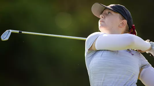 COLLEGE STATION, TX - September 20, 2022 - Adela Cernousek of the Texas A&M Aggies during the Mo Morial Invitational at Traditions Club in College Station, TX. Photo By Brendall O'Banon/Texas A&M Athletics