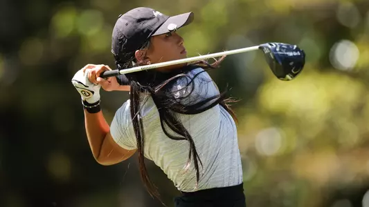HOOVER, AL - April 12, 2023 - Jennie Park of the Texas A&M Aggies during the SEC Women's Golf Championship at Greystone Golf and Country Club in Hoover, AL. Photo By Ethan Mito/Texas A&M Athletics