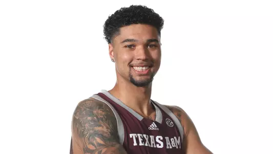 COLLEGE STATION, TX - April 15, 2023 - Jace Carter during Men’s basketball recruiting in College Station, TX. Photo By Craig Bisacre/Texas A&M Athletics