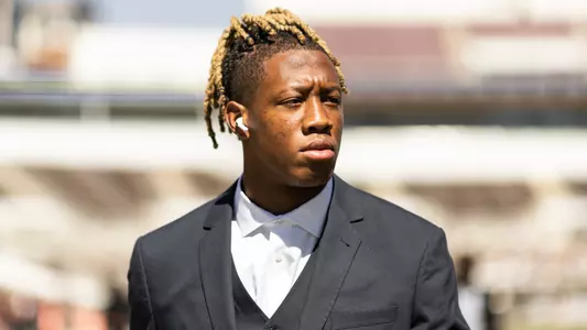 STARKVILLE, MS - October 01, 2022 - Defensive back Jaylon Jones #17 of the Texas A&M Aggies during the Football game between the Mississippi St. Bulldogs and the Texas A&M Aggies at Davis Wade Stadium in Starkville, MS. Photo By Craig Bisacre