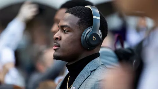 COLLEGE STATION, TX - November 26, 2022 - Running back Devon Achane #6 of the Texas A&M Aggies during the game between the LSU Tigers and the Texas A&M Aggies at Kyle Field in College Station, TX. Photo By Hayden Carroll/Texas A&M Athletics