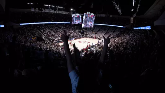 COLLEGE STATION, TX - March 04, 2023 - During the game between the Alabama Crimson Tide and the Texas A&M Aggies at Reed Arena in College Station, TX. Photo By Sydney Morriss/Texas A&M Athletics