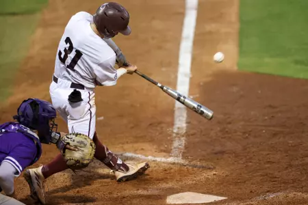 COLLEGE STATION, TX - May 02, 2023 - Outfielder Jordan Thompson #31 of the Texas A&M Aggies during the game between the Tarleton Texans and the Texas A&M Aggies at Blue Bell Park in College Station, TX. Photo By Wesley Bowers/Texas A&M Athletics