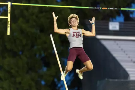 SACRAMENTO, CA - May 24, 2023 - Jack Mann during NCAA Track and Field West Regional at Fred Anderson Field in Sacramento, CA. Photo By Craig Bisacre/Texas A&M Athletics