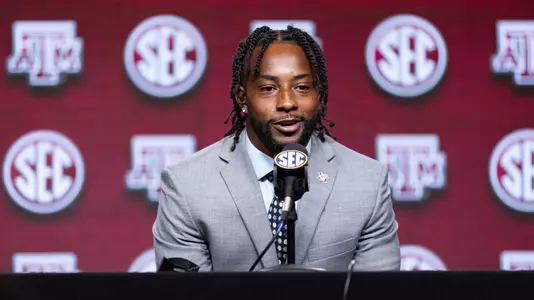 Ainias Smith at SEC Media Day