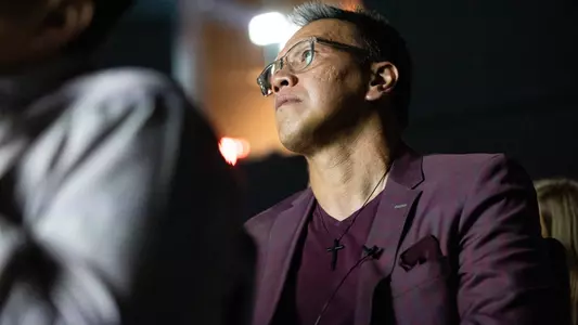 COLLEGE STATION, TX - July 01, 2023 - during the premier of the 12th Man Films documentary "All American" at the George H.W. Bush Presidential Library and Museum in College Station, TX. Photo By Aiden Shertzer/Texas A&M Athletics