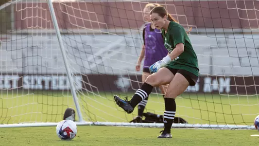 COLLEGE STATION, TX - August 01, 2023 -  Goalkeeper Grace McClellan #25 of the Texas A&M Aggies during soccer practice in College Station, TX. Photo By Evan Pilat/Texas A&M Athletics