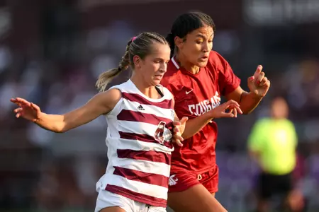 COLLEGE STATION, TX - August 20, 2023 - Midfielder/Defender Adysen Armenta #4 of the Texas A&M Aggies during the game between the Washington State Cougars and the Texas A&M Aggies at Ellis Field in College Station, TX. Photo By Brendall O'Banon/Texas A&M Athletics