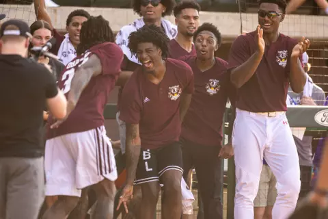 COLLEGE STATION, TX - August 04, 2023 - during Men’s Basketball Buzz’s Bunch Softball Event at David Diamond in College Station, TX. Photo By Craig Bisacre/Texas A&M Athletics