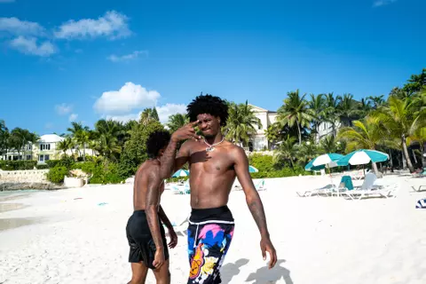 PARADISE ISLAND, BAHAMAS - August 10, 2023 - during the men’s basketball beach bbq in Paradise Island, Bahamas. Photo By Craig Bisacre/Texas A&M Athletics