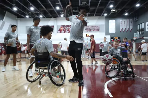 COLLEGE STATION, TX - August 05, 2023 - during menÕs basketball BuzzÕs Bunch event in College Station, TX. Photo By Wesley Bowers/Texas A&M Athletics