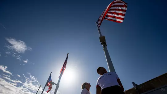 American Flags at Kyle Field