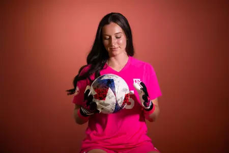 COLLEGE STATION, TX - July 20, 2023 - Goalkeeper Grace McClellan #25 of the Texas A&M Aggies during Texas A&M Aggies Soccer photo day in College Station, TX. Photo By Evan Pilat/Texas A&M Athletics