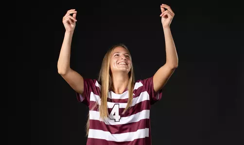 COLLEGE STATION, TX - July 20, 2023 - Midfielder/Defender Adysen Armenta #4 of the Texas A&M Aggies during Texas A&M Aggies Soccer photo day in College Station, TX. Photo By Aiden Shertzer/Texas A&M Athletics