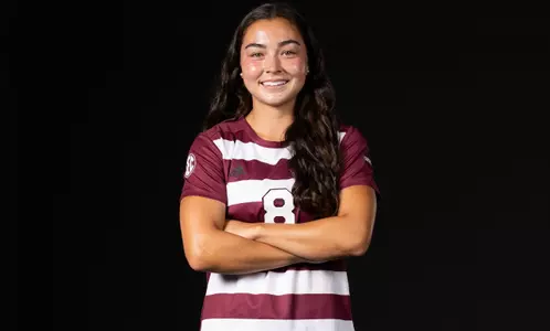 COLLEGE STATION, TX - July 20, 2023 - Forward Maile Hayes #8 of the Texas A&M Aggies during Texas A&M Aggies Soccer photo day in College Station, TX. Photo By Aiden Shertzer/Texas A&M Athletics