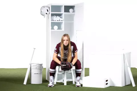COLLEGE STATION, TX - January 09, 2024 - Reagan Jones #23 of the Texas A&M Aggies during Texas A&M Aggies Softball photo day in College Station, TX. Photo By Evan Pilat/Texas A&M Athletics