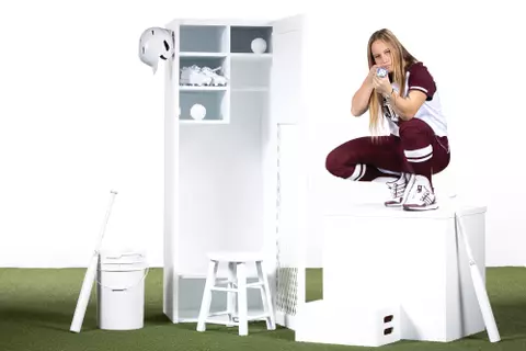 COLLEGE STATION, TX - January 09, 2024 - Reagan Jones #23 of the Texas A&M Aggies during Texas A&M Aggies Softball photo day in College Station, TX. Photo By Evan Pilat/Texas A&M Athletics