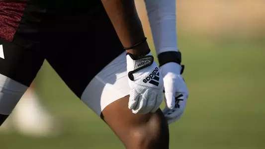 generic football player at practice