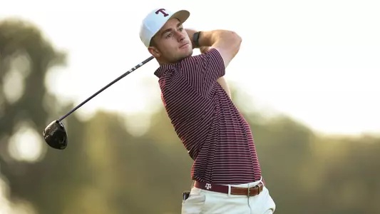 FORT WORTH, TX - October 03, 2023 - Michael Heidelbaugh of the Texas A&M Aggies during the Ben Hogan Collegiate Invitational at Shady Oaks Country Club in Fort Worth, TX. Photo By Ethan Mito/Texas A&M Athletics