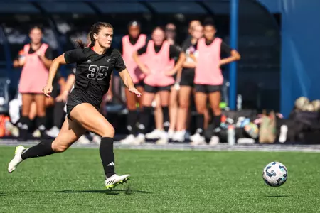 STORRS, CT - September 15, 2024 - Forward Allison Lowrey #35 of the Texas A&M Aggies during the game between the UConn Huskies and the Texas A&M Aggies at Morrone Stadium in Storrs, CT. Photo By Ethan Mito/Texas A&M Athletics