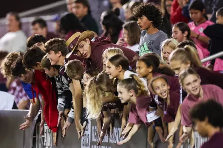 COLLEGE STATION, TX - October 18, 2024 - Fan during the game between the LSU Tigers and the Texas A&M Aggies at Ellis Field in College Station, TX. Photo By Ethan Mito/Texas A&M Athletics