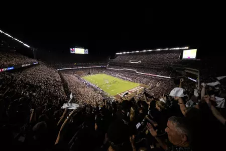 COLLEGE STATION, TX - October 26, 2024 - during the game between the LSU Tigers and the Texas A&M Aggies at Kyle Field in College Station, TX. Photo By Ethan Mito/Texas A&M Athletics