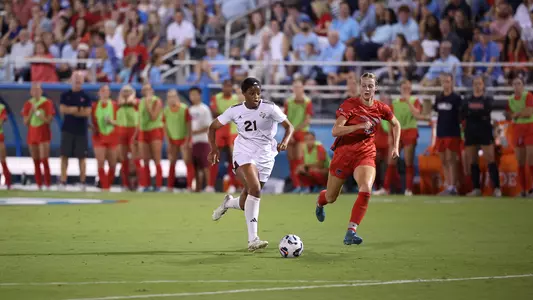 Jazmine Wilkinson leaves an Ole Miss player in her wake as she heads to her second goal.
