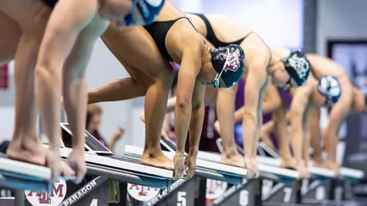 COLLEGE STATION, TX - October 18, 2024 - during the game between the TCU Horned Frogs and the BYU Cougars and the Texas A&M Aggies at Rec Center Natatorium in College Station, TX. Photo By Julianne Shivers/Texas A&M Athletics