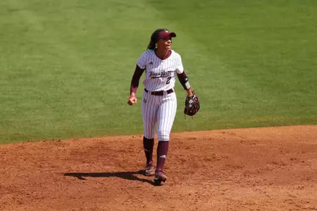 COLLEGE STATION, TX - March 10, 2024 - Rylen Wiggins #2 of the Texas A&M Aggies during the game between the South Carolina Gamecocks and the Texas A&M Aggies at Davis Diamond in College Station, TX. Photo By Evan Pilat/Texas A&M Athletics